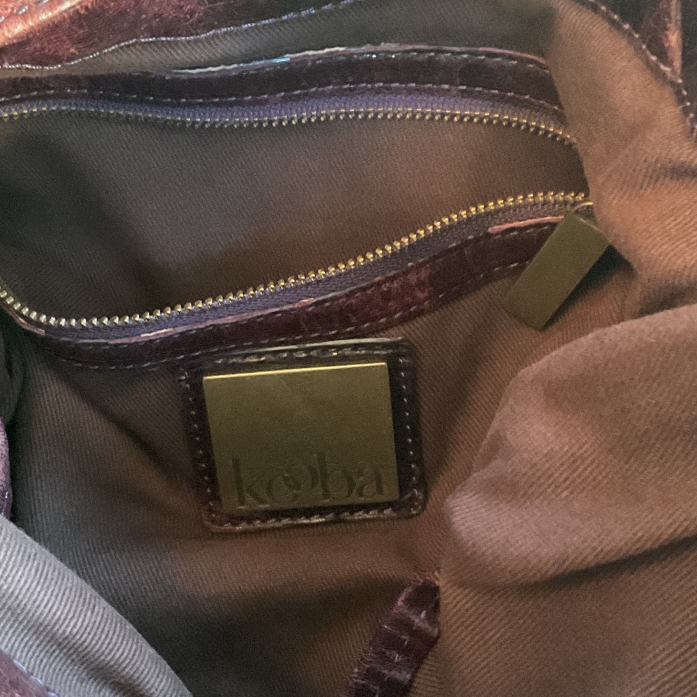 Kooba Deep Burgundy Leather Shoulder Bag - Picture 8 of 10